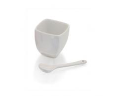 Subito disponibile Tazzina salsiera in ceramica con cucchiaino