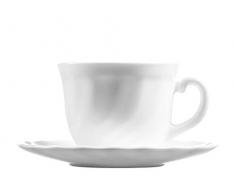 Luminarc Trianon Tazza, Bianco, 6 Pezzi