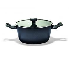 Moneta Nova Protection Base Casseruola, Alluminio, Nero, 24 cm