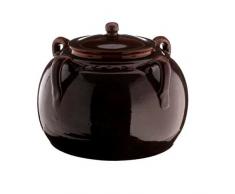 Legumiera Brunella con Manici, Pentola in Terracotta Colì Maioliche e Terrecotte dal 1650, diametro 25 cm
