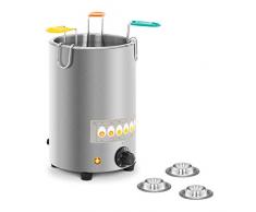 Royal Catering Cuoci Uova Elettrico Cuociuova Professionale RCEB-3T (3 uova, 1.500 W, Acciaio inox, 30-110 °C)