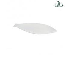 la Porcellana Elba Piatto Pesce cm 35,5Â GB, Bianco