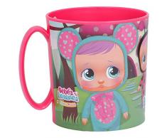 CRY BABIES Tazza in plastica Riutilizzabile CON MANICO PER microonde PAPPA SCUOLA , PAPPA MARE TAZZA SCUOLA ,BICCHIERE PLASTICA Riutilizzabile RIGIDA CRY BABIES(1 TAZZA CON MANICO PER MICROONDE)