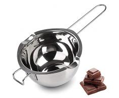 600ml Cioccolato Pentola Bagnomaria in Acciaio Inox Melting Pot Sciogliere Il Cioccolato Fondente Burro Melting Pot Acciaio Inossidabile Scioglie Burro, Formaggio, Caramello, Caramelle E Cera