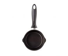 Alluflon Cucina Pentolino con Beccuccio 14 cm, 0.95 Litri, Alluminio Alimentare, Nero