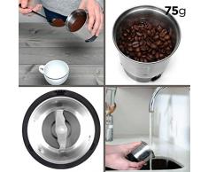 Duronic CG250 MacinacaffÃ¨ Elettrico - 75g - 250W - Lame in Acciaio INOX - Macina CaffÃ¨ - Grinder - Chicchi di CaffÃ¨/Spezie/Erbe/Frutta Secca/Zucchero