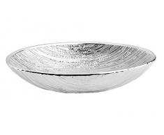 Argenesi Granito Ciotola in Vetro 18 x 12 cm – Colore Argento, Taglia Unica