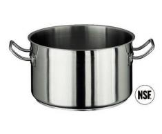 Paderno 12007-24 Casseruola Alta, Due Maniglie, in Acciaio Inox, 24 cm