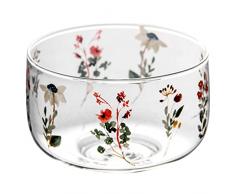 UPKOCH Ciotole Di Insalata Di Vetro Ciotola Di Frutta In Vetro Borosilicato Trasparente Coppe Da Dessert Di Cristallo Moderno Rotondo Piatti Da Portata Per La Conservazione Preparazione