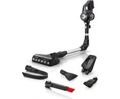 Bosch Unlimited Serie 7, Scopa Elettrica Senza Fili, Batteria Ricaricabile 3,0 Ah, Flex Tube, Aspirapolvere Portatile dal Design Leggero, Accessori, Luci LED, Grigio Scuro, BCS711A