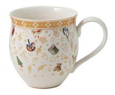 Villeroy & Boch - Toys Delight Set di tazze con manico, 2 pz, tazze da collezione decorative edizione anniversario, porcellana, colorate/dorate/bianche, 440 ml