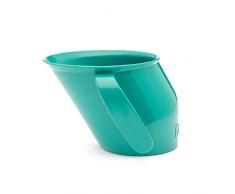 Doidy Cup – Tazza per Bambini – Particolare Design Obliquo – Due Manici – Ottima Tazza da Svezzamento per Latte, Acqua e Succo di Frutta – Per Bambini dai 3-6 Mesi (Verde)