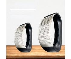 Anoudon Spremiaglio 2 Pezzi Set Acciaio Inossidabile Manuale Affettatrice Aglio Utensili Curvi Frutta Verdura Strumenti