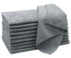 ZOLLNER 10 Panni Strofinacci in Microfibra, 45x65 cm, Grigio