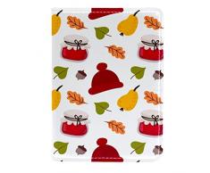 VAPOKF Porta passaporto, custodia in pelle PU, per passaporto, da viaggio, 10 x 15 cm, cappello e marmellata autunnale, Multi, 11.5x16.5cm/4.5x6.5 in, Contemporaneo