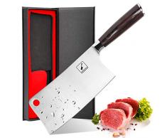 imarku Coltello Mannaia Professionale - Coltello Macellaio Cinese 18 cm, Coltello da Cucina Acciaio Inox con Impugnatura Ergonomica, Chef Coltello per Verdura e Carne