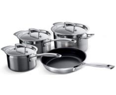 Le Creuset Set 4 Pentole, Acciaio Inossidabile 3 Strati