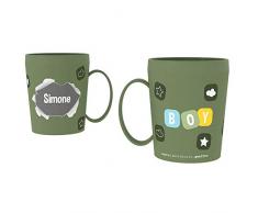 TAZZA IN PLASTICA con Nome E Disegni - Simone - RYN073