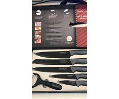 Royalty Line set di 5 coltelli con pelapatate in ceramica