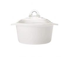 Maxwell & Williams VITROMAX Casseruola Teglia Pentola Ceramica e Coperchio in Vetro (2L)