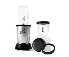 Magic Bullet Mini di nutribullet, Frullatore Elettrico, Frullatore Piccolo, Confezione Base da 3 Pezzi, Potenza 200 Watt, Grigio, MBR03