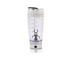 Maizoon Agitatore elettrico Bianco Automatico Mescolatore Tazza USB Ricaricabile Doppia Scala Standard Portatile e Compatto 600ml Grande Capacità Proteina Polvere Fitness