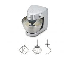 Kenwood KHC29.A0SI Impastatrice Planetaria Prospero + Ciotola capiente in acciaio da 4,3L, Dotato di 3 utensili di miscelazione, Potenza 1000watt, Sistema di sicurezza, Piedini antiscivolo, Silver