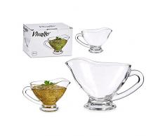 Salsiera Trasparente Vetro 200 ml (7,5 x 9 x 15 cm)