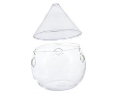 BESTonZON 1 Set Di Ghiaccio Secco Ciotola Trasparente Punch Bowl Piatto Di Verdure Refrigerato Dip Bowl Contenitori Per Insalata Decorazioni Per Gelato Contenitori Per Alimenti Frutta