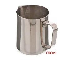 Joyfeel Buy in acciaio INOX latte brocca, 600ML Coffe tazza di fiore in acciaio INOX, pentolino per latte latte, cappuccino, latte