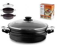 Valsecchi 465500 Vaporiera Antiaderente Multiuso cm28 Pentole e Preparazione Cucina