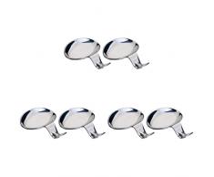 BESTonZON 6 Pz Sushi Immersione Ciotola Mestolo Piatti Decorazione Forchetta Elementi Essenziali Utensile con Supporto Ciotole Coltello in Acciaio Cremagliera Spatola Cena Piccolo Resto