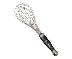De Buyer 2610.25 Frusta professionale con cavi in acciaio INOX, Manico in plastica, 25 cm