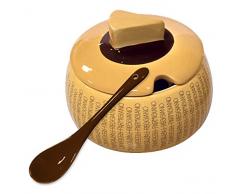 PARMIGIANO REGGIANO Formaggiera classica in ceramica con cucchiaino