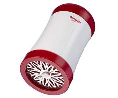 Westmark Macinino/Grattugia per formaggio, 2 in 1, Con dischi affilati intercambiabili, 7,5 x 7,5 x 13,4 cm, Acciaio inox/Plastica, Bianco/Rosso, 11602260