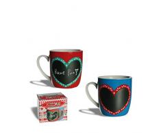 tazza di cuore con una foto in tazza gesso con il gesso