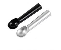 Cucchiaio da Gelato Paletta per Gelato 2 Pezzi Mestolo per Alimenti da Cucina Antigelo Antiaderente, Lunghezza 18 cm