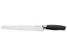 FISKARS 1016001 Functional Form Coltello per Il Pane, Acciaio, Nero, 2.5 x 7.5 x 36.3 cm