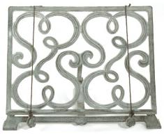 Esschert Design C8031 - Leggio per libri da cucina, colore: Grigio