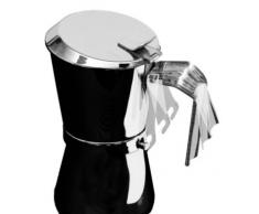 Giannini Caffettiera Espresso con Chiusura a Scatto, Acciaio Inossidabile, Argento