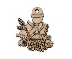 36 PEZZI calice comunione in legno da 5 cm DECORAZIONE BOMBONIERA