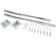 Giussani Rapid zb075 Coppia Stendibiancheria a Parete Ribaltabile Zincata , Fornita Accessori per Fissaggio a Muro .