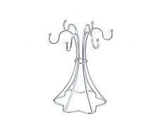 LICHENGTAI Porta Tazzine da Caffe in Ferro, Supporto Verticale Portatazzine da Appoggio con 6 Ganci Appendi Tazzina, Espositore per Tazze da caffè per Casa, Ristorante, Caffetteria