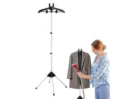 RFSHOP Portavapore per Indumenti, Supporto per Vaporiera Portatile per Vestiti, Supporto per Ferro da Stiro, Supporto Pieghevole Telescopico, Supporto per Staffa per Accessori per Stirare A Vapore