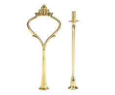 Supporto per Torta Alzata, Supporto Per Vassoi Torte, Vassoi per Torte Alzata, Alzatina per Dolci a 2 Livelli, per Alzatine Piedistalli di Supporto Vassoi Tier Cake Stand per Wedding Party