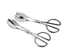 astarye In Acciaio Inox per Barbecue Pinza Cucina Insalata Frutti di Tong Cottura Cibo Pinze Grill Clip Morsetto Serve Utensile