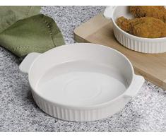 Partycolare Pirofila in Ceramica Tonda Diametro 21 cm Altezza 5 cm