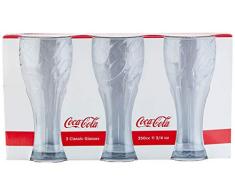 Casa più, Set da 3 Bicchieri Coca Cola 35 cl