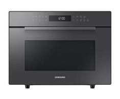 Samsung Forno a Microonde Glass Design Cottura Ventilata HotBlast™ MC35R8088LC/ET, Vapore, Microonde + Grill 900 W + 2250 W, 53l x 40h x 48p cm, 35 L, Grafite