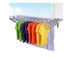 ADSE Stendibiancheria Estensibile Stendibiancheria Pieghevole Stendibiancheria davanzale della Finestra Stendibiancheria da Esterno a Scomparsa Stendibiancheria